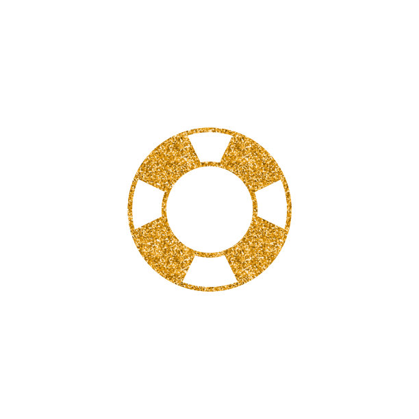 黄金闪光图标-环浮标图片下载