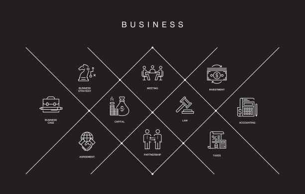 业务概念线图标图片下载