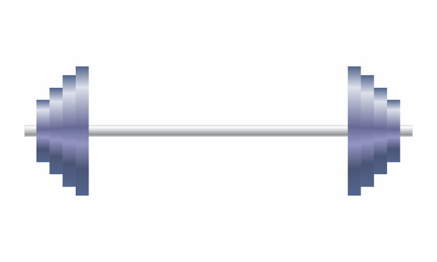 哑铃彩色插图图片下载