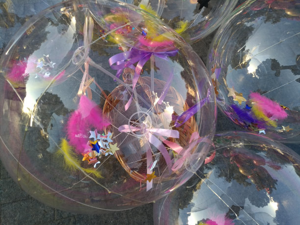 可爱的气球，透明的气球，装饰图片下载