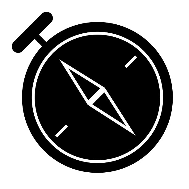 指南针坚实的图标。导航矢量插图孤立在白色。地图字形风格的设计，为网页和应用程序设计。Eps 10。图片下载