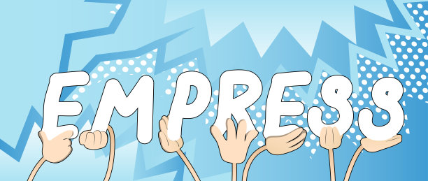 双手握着皇后的字。图片下载