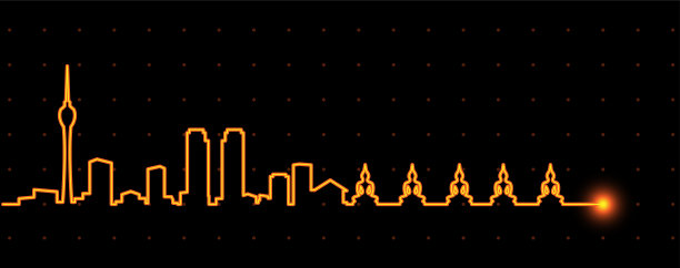 科伦坡光带天际图片下载