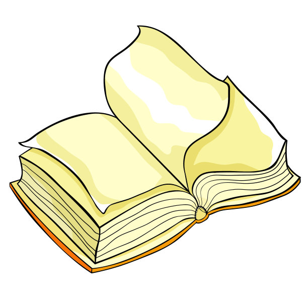 书一页一页地打开。矢量图图片下载