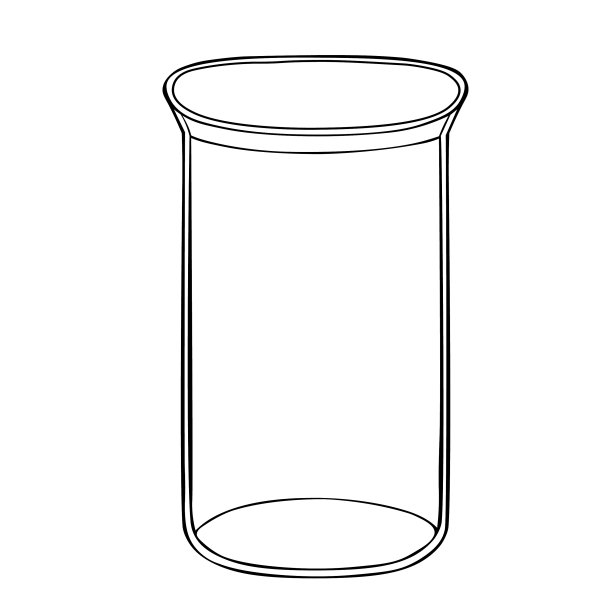 用于医药和化学的球泡玻璃。矢量图图片下载