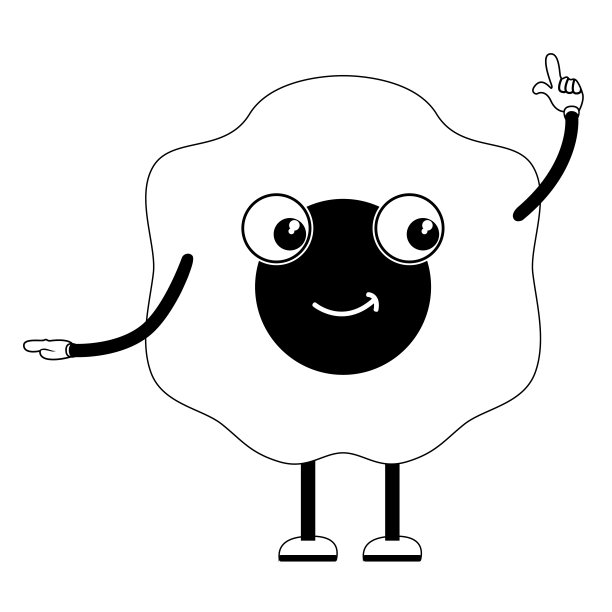 快乐煎蛋的表情。快餐图片下载