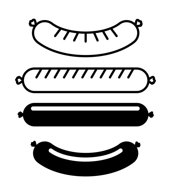 美味的香肠设计图片下载