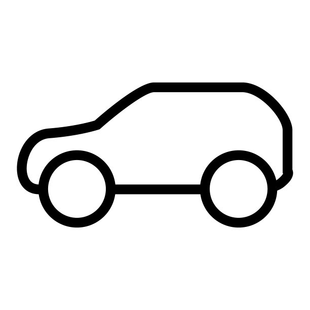 汽车线条图标。汽车矢量插图，与白色背景隔离。专为网页和应用程序设计的交通运输轮廓风格设计。EPS 10。图片下载