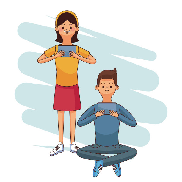 人们联系的漫画图片下载