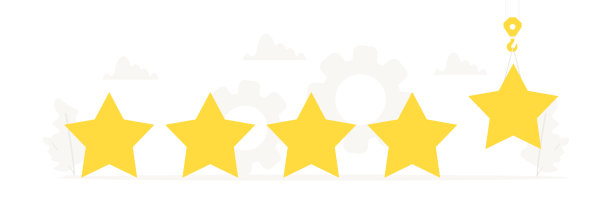 矢量旗帜与大星星的设计概念。评级、反馈、评价体系、积极评审、质量工作。在白色背景上演示的插图图片下载