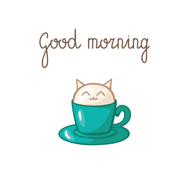 早上好，有字母的贺卡图片下载