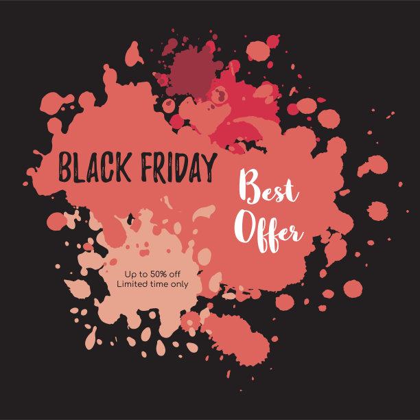 黑色星期五促销标语图片下载