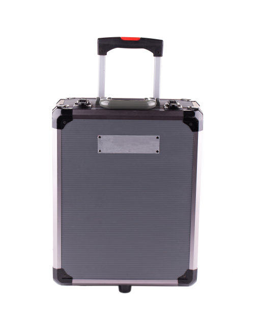 封闭的银箱。图片下载