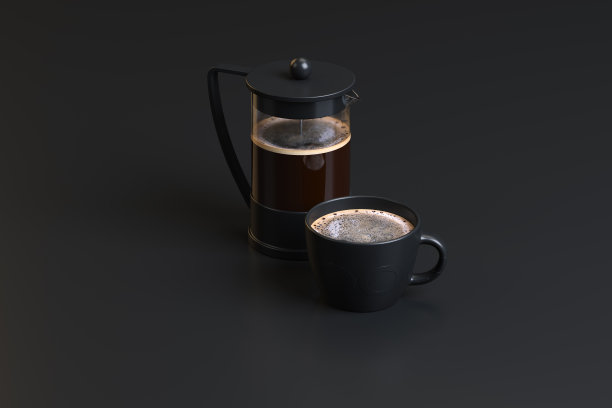 由一杯咖啡和一个茶壶组成图片下载