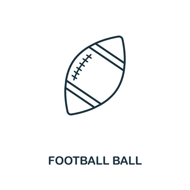 足球轮廓图标。简单元素说明。足球图标在轮廓风格的设计从运动器材收集。完美的网页设计，应用程序，软件，打印。图片下载