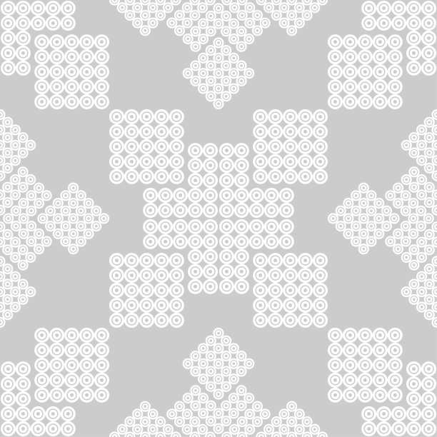 圆点无缝图案。几何背景。点，圆圈和按钮。Тextile融洽。图片下载