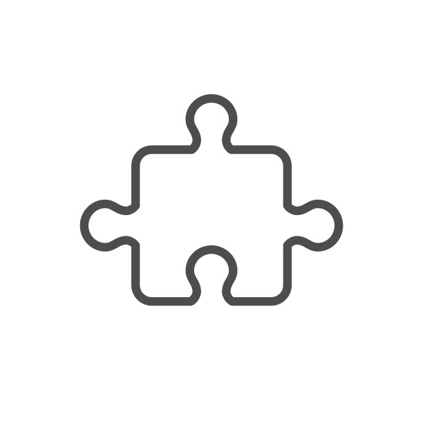 拼图线性图标图片下载