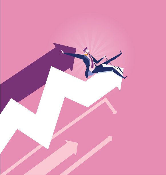 商人竞技图-股票市场概念向量图片下载