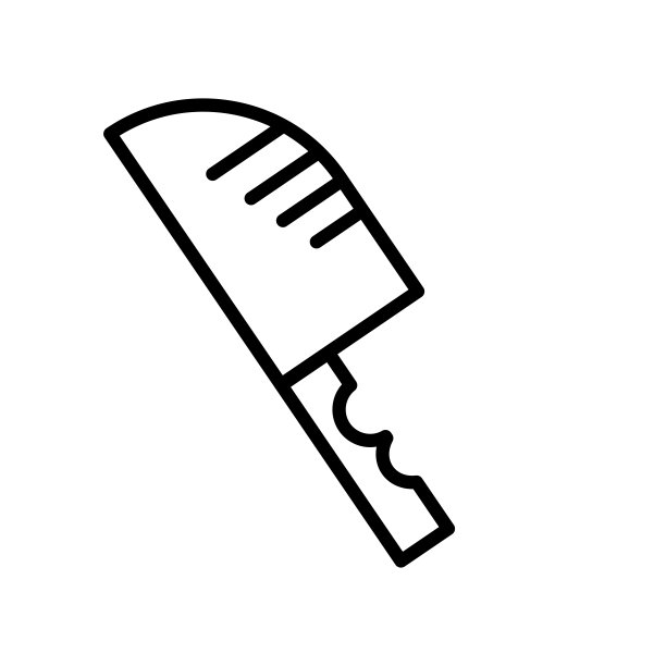 刀图标矢量孤立在白色背景，刀标志，线或线性标志，元素设计在轮廓风格图片下载