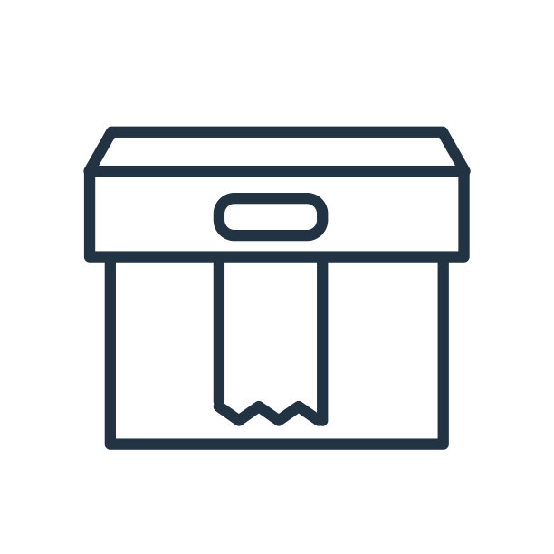 盒子图标矢量孤立在白色背景，盒子标志图片下载