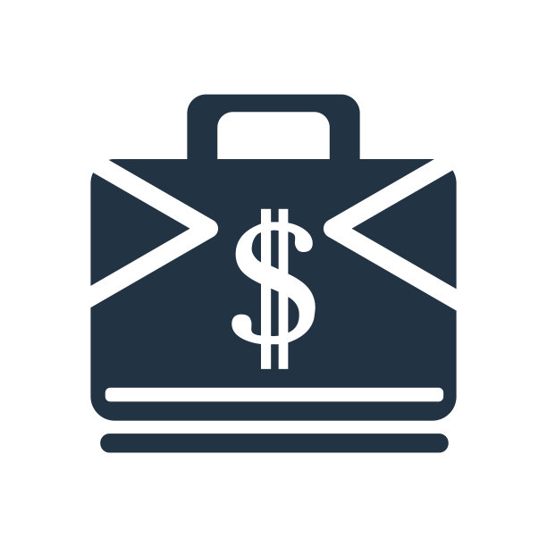 公文包图标矢量孤立在白色背景，公文包标志图片下载