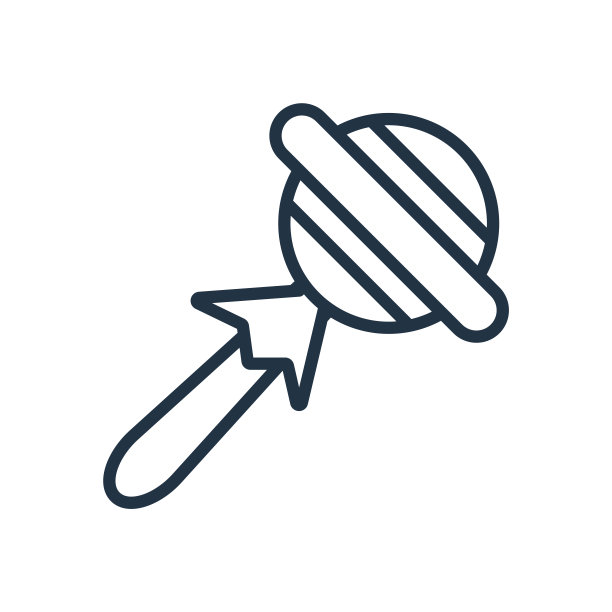 棒棒糖图标矢量孤立在白色背景，棒棒糖标志图片下载