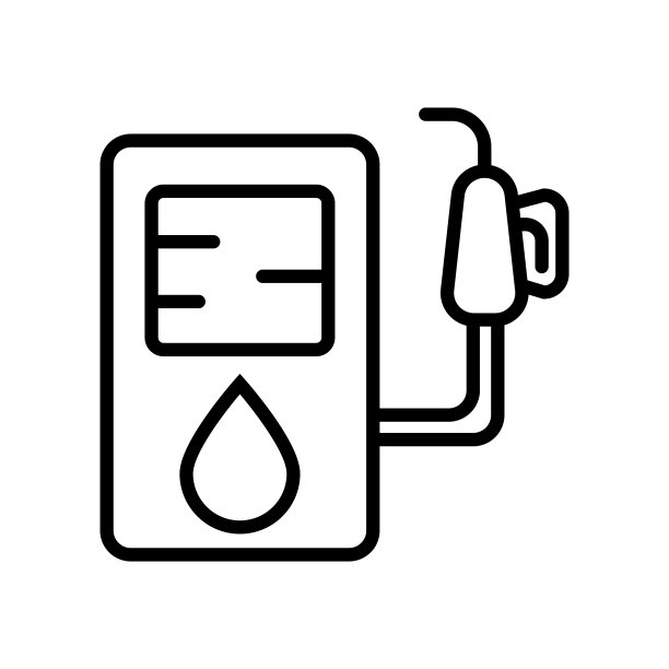 加油站图标矢量孤立在白色背景，加油站标志，线或线性标志，元素设计在轮廓风格图片下载