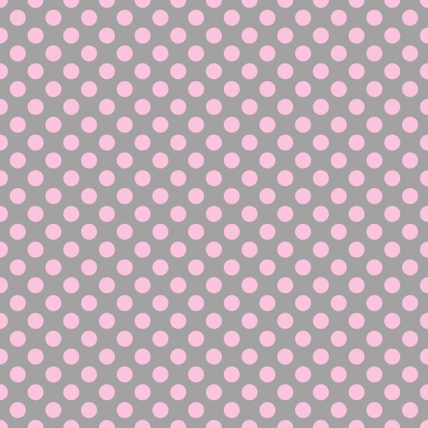 无缝模式。灰色背景上的粉色圆点图片下载