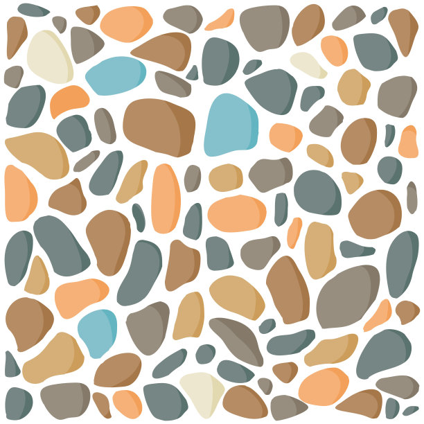 五彩缤纷的鹅卵石图片下载