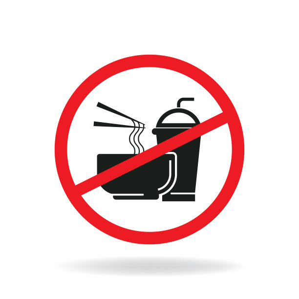 禁止食物或饮料的标志图片下载