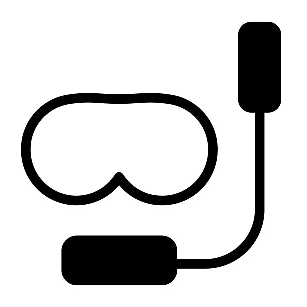 水肺面具固体图标。潜水套件矢量插图孤立在白色。水下面罩字形风格设计，专为网页和应用程序设计。Eps 10。图片下载