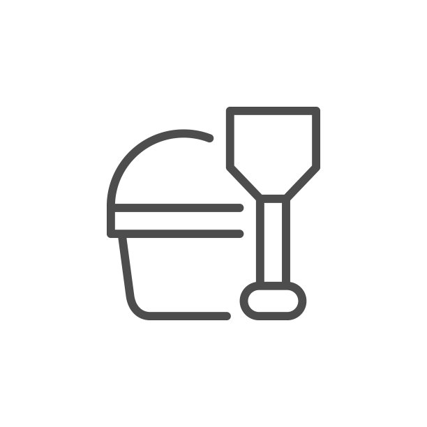 沙箱玩具套装线条图标图片下载