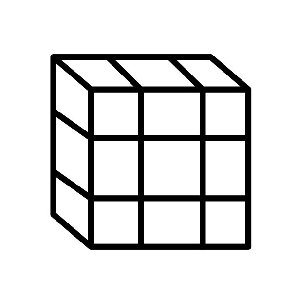 立方体图标矢量孤立在白色背景，立方体标志，线或线性标志，元素设计在轮廓风格图片下载