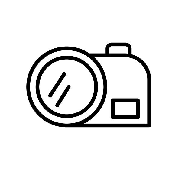 照片相机图标矢量孤立在白色背景，照片相机标志，线或线性标志，元素设计在轮廓风格图片下载