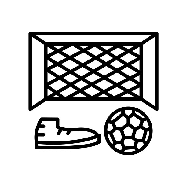 足球目标图标矢量孤立在白色背景，足球目标标志，线或线性标志，元素设计在轮廓风格图片下载