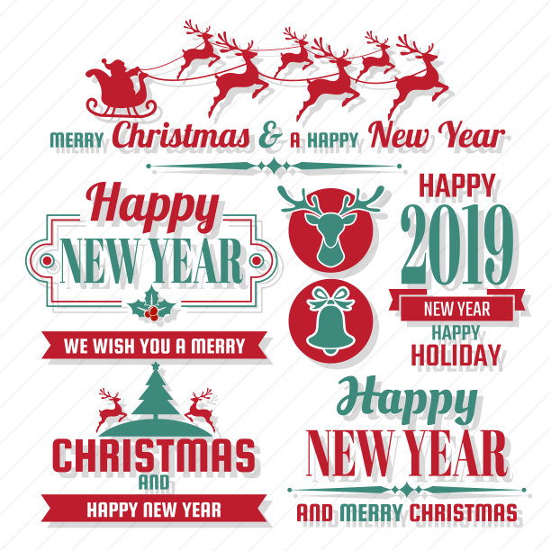 圣诞矢量标志横幅图片下载