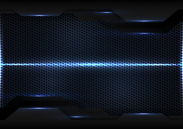 摘要数字技术金属网格网络背景矢量模板图片下载