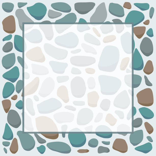 五彩缤纷的鹅卵石图片下载