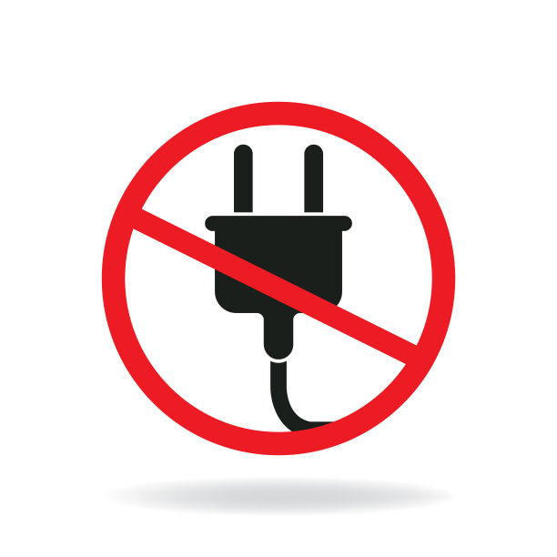 没有插头的迹象图片下载