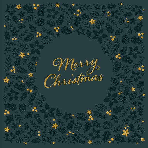 带相框的圣诞贺卡。图片下载