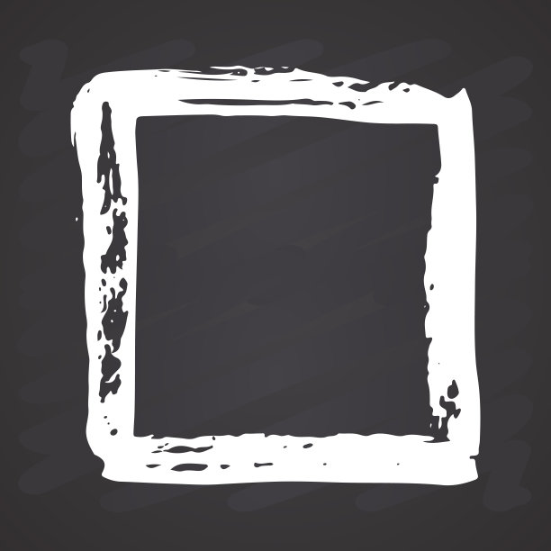 框架或文本框，垃圾纹理手绘元素集，矢量插图上的黑板背景图片下载