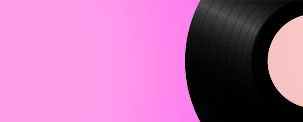 老式黑胶唱片背景。复古音乐背景模板。图片下载