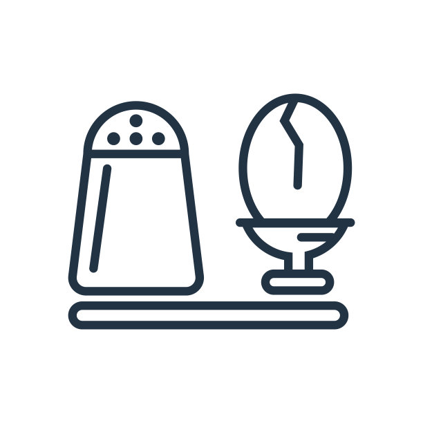 煮鸡蛋图标矢量孤立在白色背景，煮鸡蛋标志素材图片