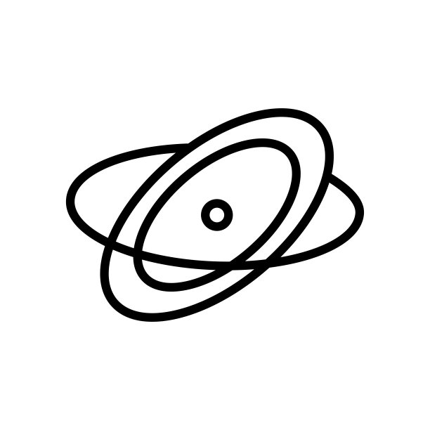 星系图标矢量孤立在白色背景，星系标志图片下载