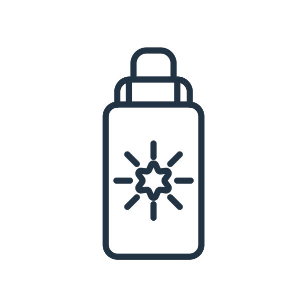 太阳霜图标矢量孤立在白色背景，太阳霜标志图片下载