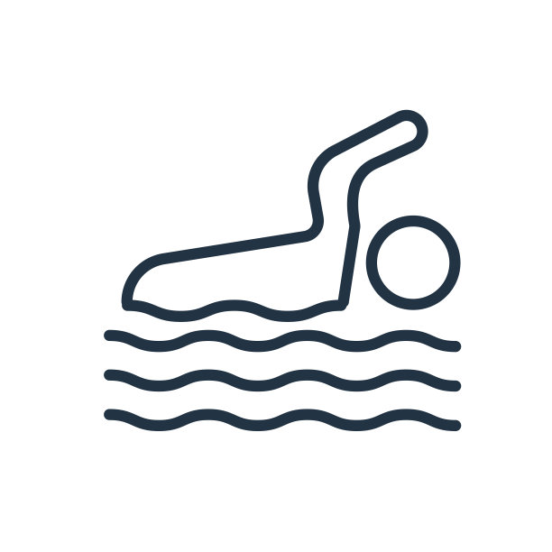 游泳图标矢量孤立在白色背景，游泳标志图片下载