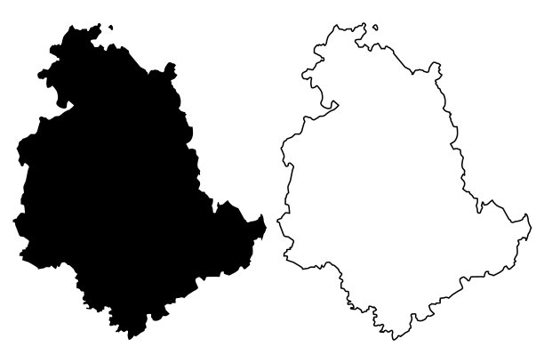 翁布里亚地图矢量图片下载