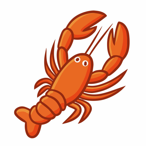 龙虾俯视图图片下载