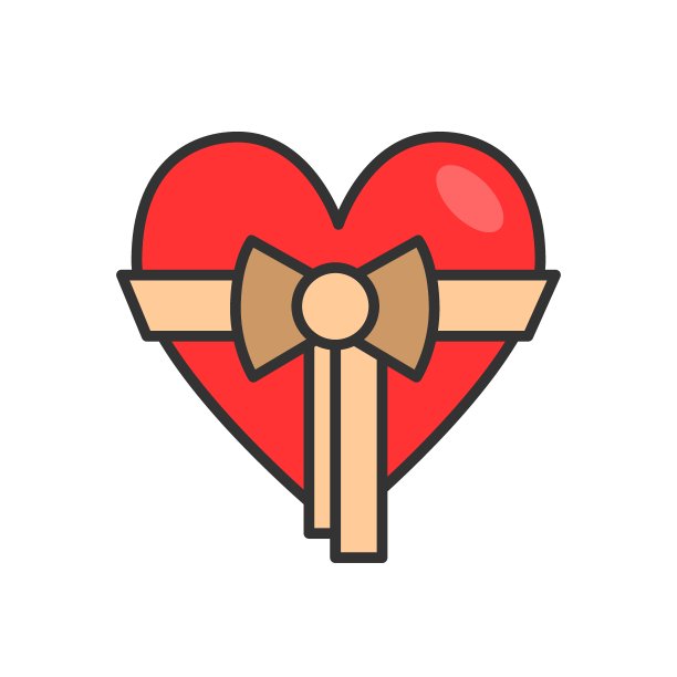 带有心形轮廓图标的盒子。移动概念和web应用的物流图标元素。带有心形轮廓图标的细线框可以用于网页和手机上的白色背景图片下载