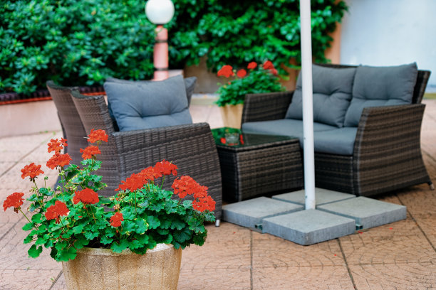 华沙街头舒适的咖啡馆图片下载